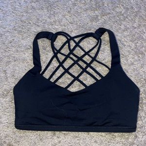 Black LuLuLemon Free to be bra- Wild sports bra